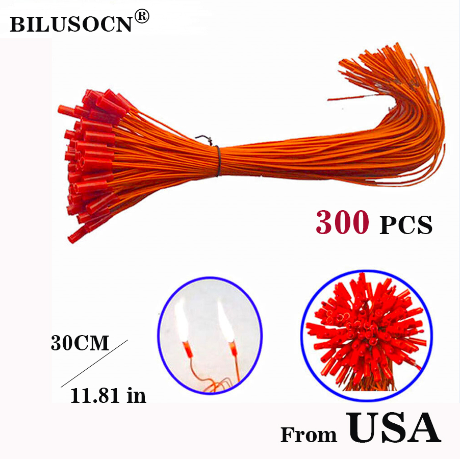 Shipping from USA 300pcs/lot 11.81in Electric Igniter for fireworks firing system copper wire