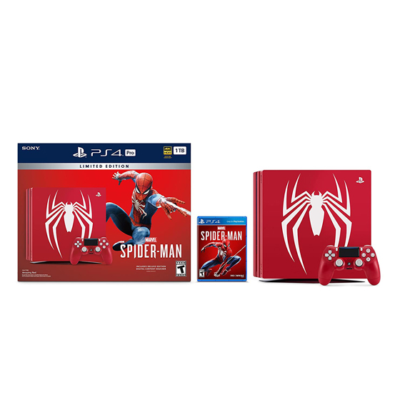 PlayStation 4 Pro 1TB Limited Edition Console – Marvel’s Spider-Man Bundle