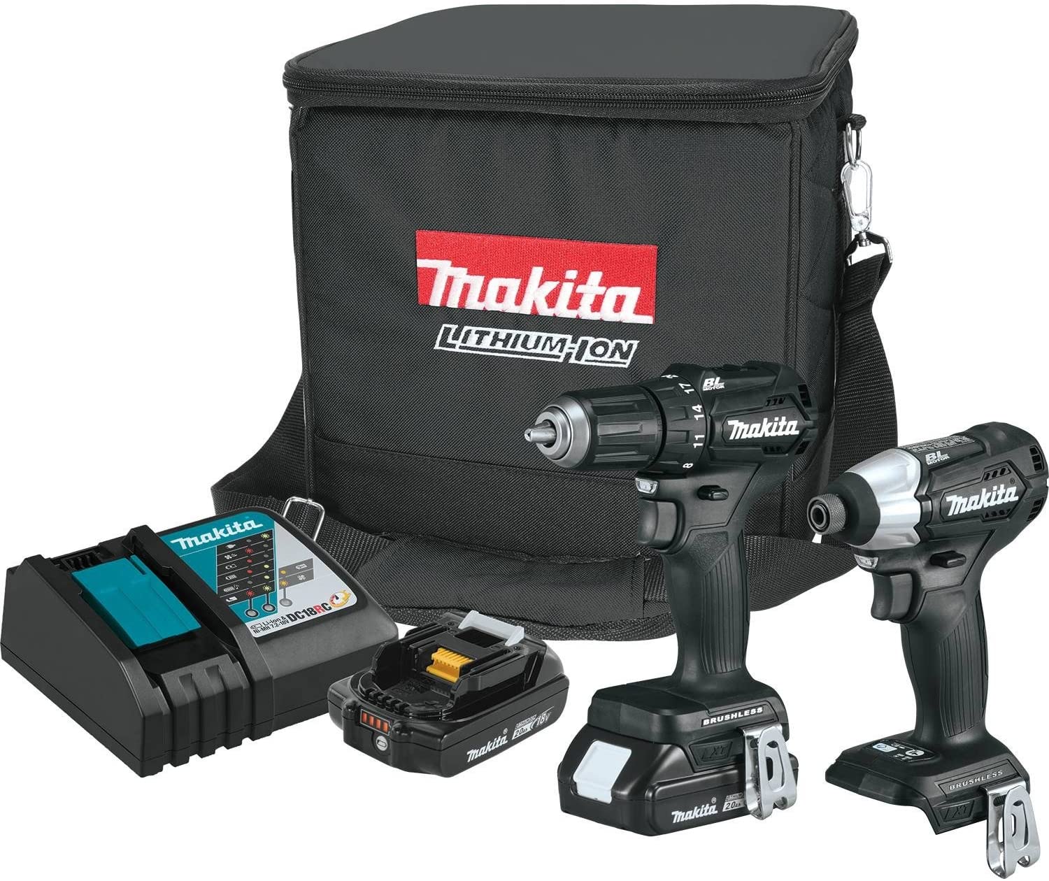 Makita CX200RB 18V LXT lithium-ion small brushless cordless 2-piece combo kit (2.0Ah)