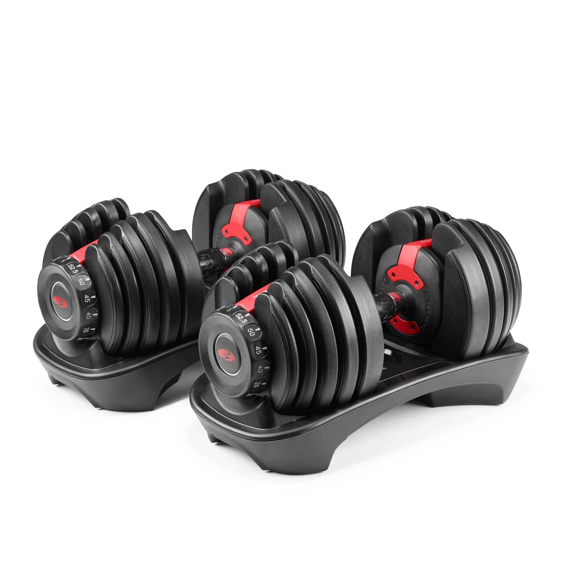 Bowflex SelectTech 1090 adjustable dumbbells (pair) with dumbbell stand