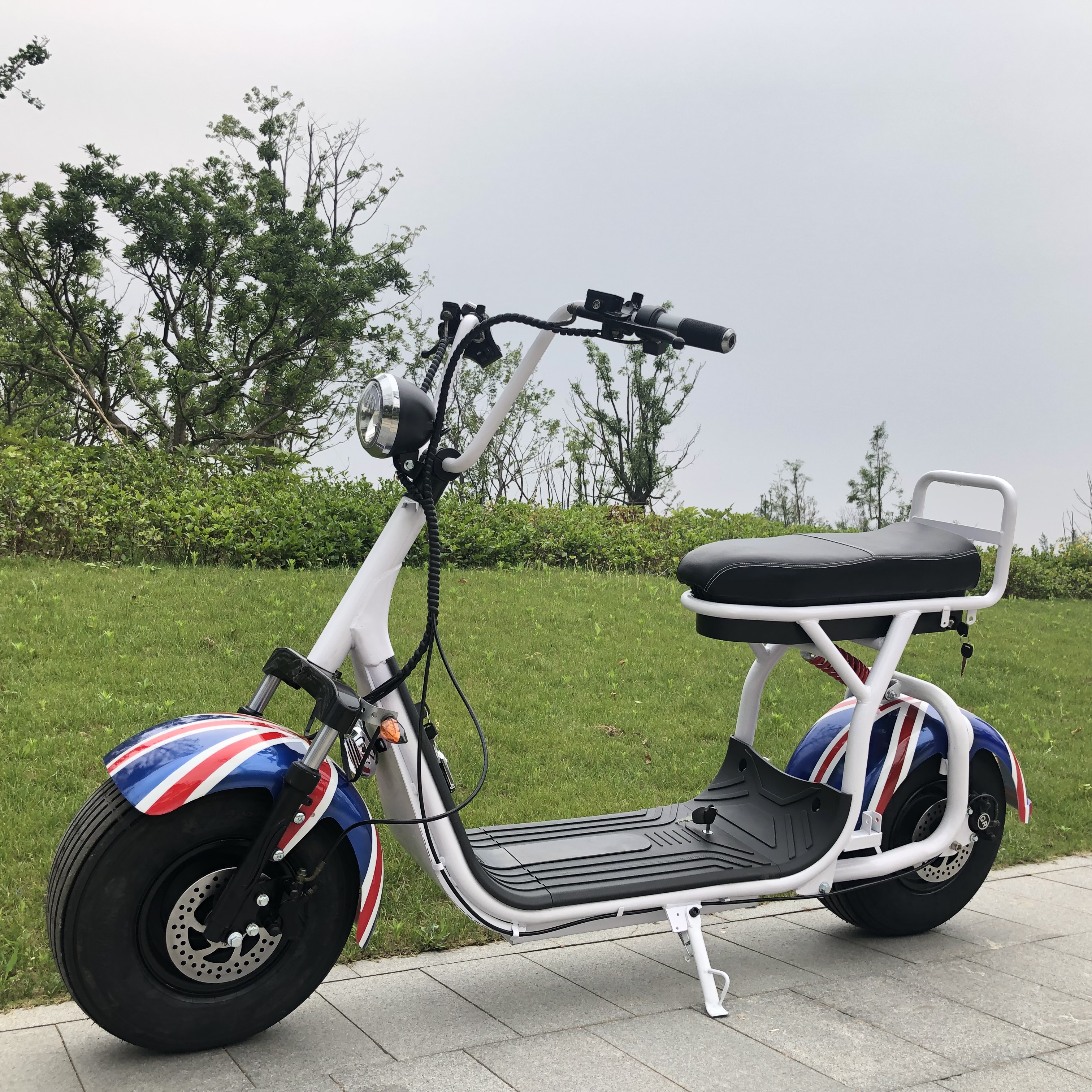 2000cm three-wheel electric scooter, cee COC certificate, scooter with sidecar