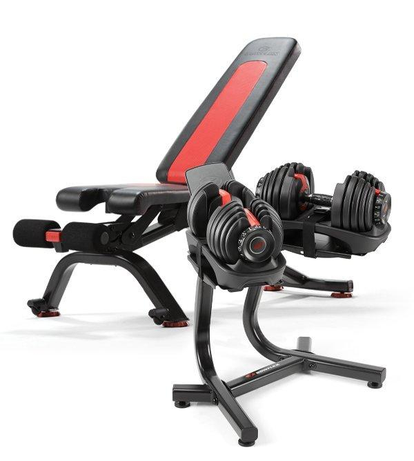 Bowflex Selecttech 552 Dumbbell(pair) + Bench Bundle