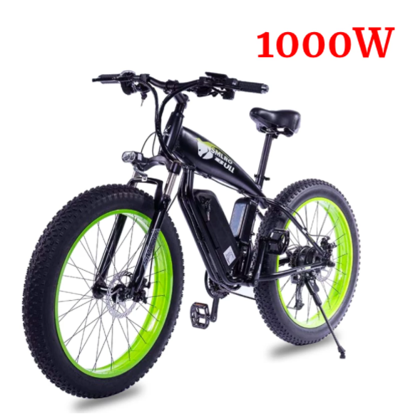 Electric Bicycle 1000 W Ebike 500 W 15A Battery 4.0 Fat Tire Snow Beach Cruiser Aluminum Alloy Mountain Bike 26 Inches