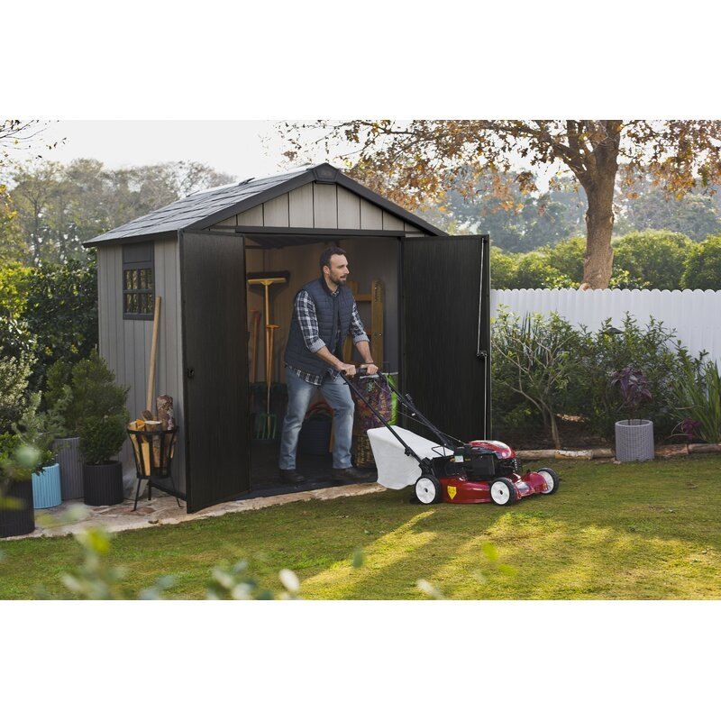 Oakland 7.5 ft. W x 7.5 ft. D Plastic Storage Shed