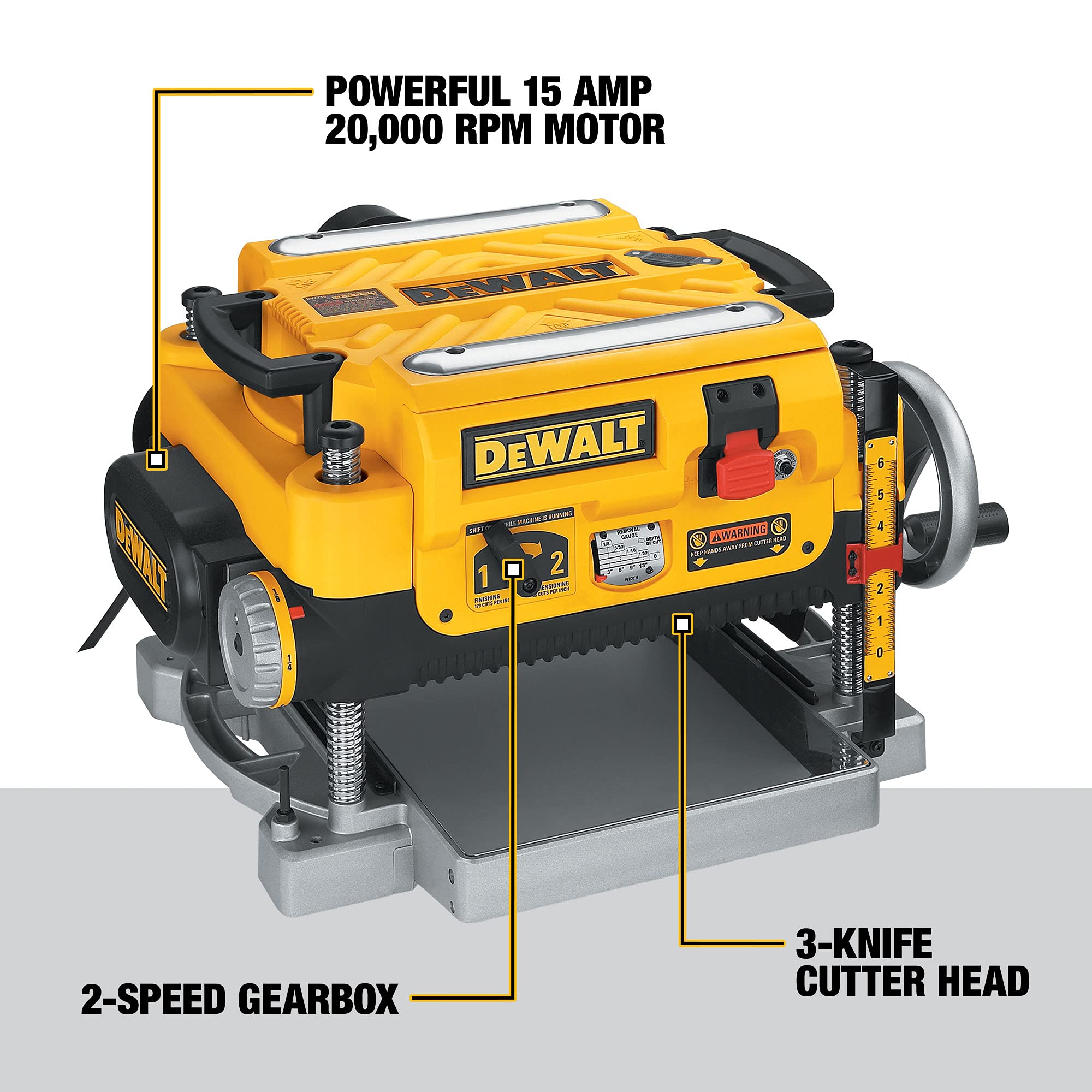DEWALT Thickness Planer, Two Speed, 13-Inch (DW735X)