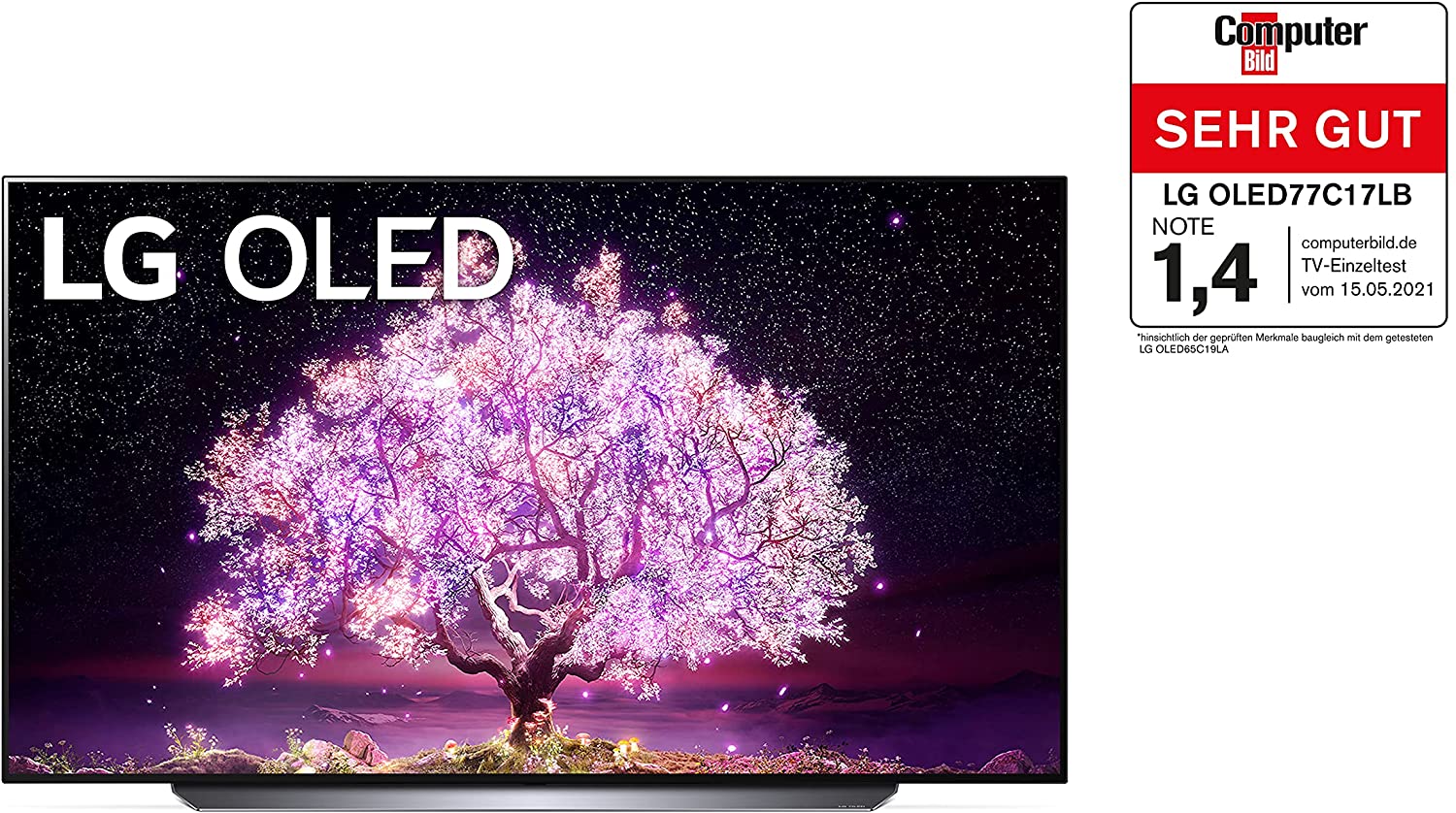 OLED C1 Series 55” Alexa Built-in 4k Smart TV (3840 x 2160), 120Hz Refresh Rate, AI-Powered 4K, Dolby Cinema, WiSA Ready, Gaming Mode (OLED55C1PUB, 2021)