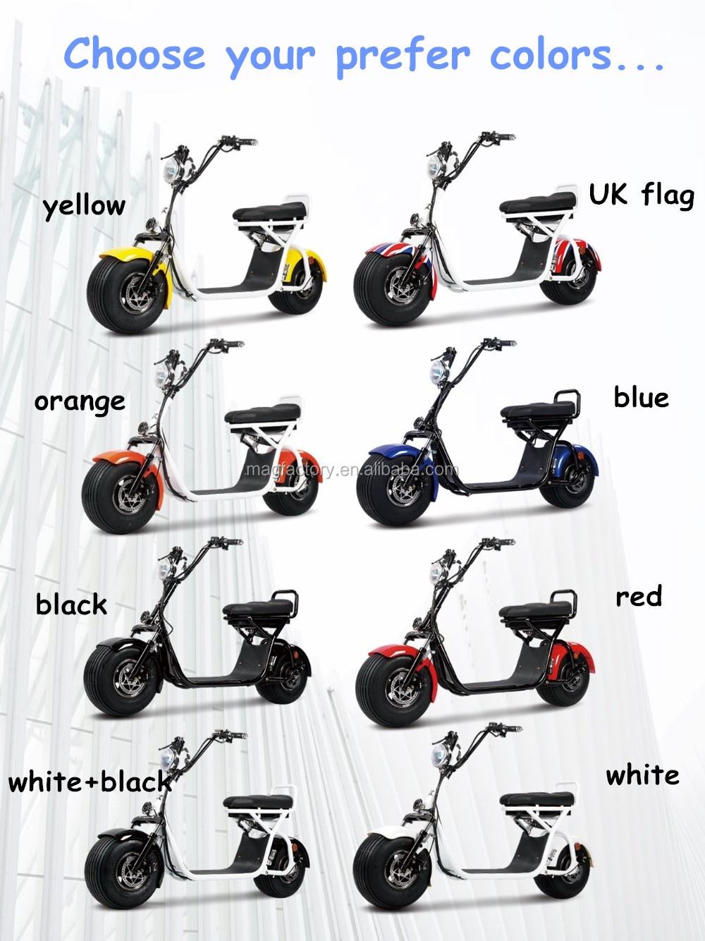 2000cm three-wheel electric scooter, cee COC certificate, scooter with sidecar