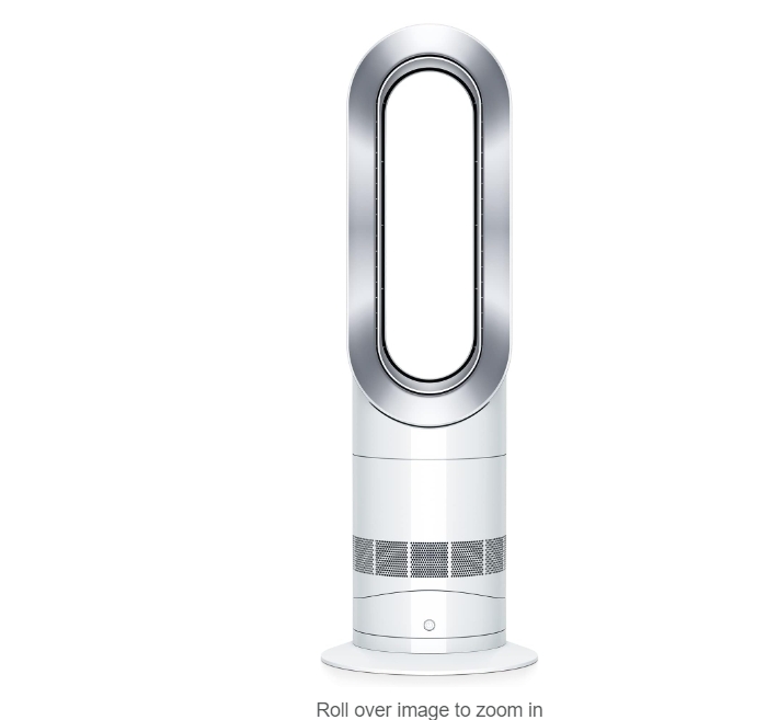 Dyson Hot+Cool™ AM09 Jet Focus heater and fan, White/Silver