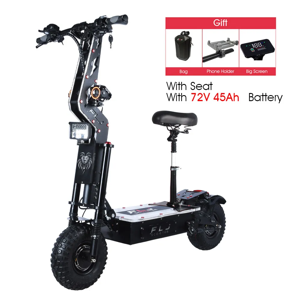FLJ E2 14inch 8000W best off road electric scooter with mobility powerful electric scooter