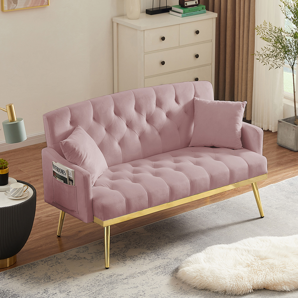 PINK 2 SEATER SOFA