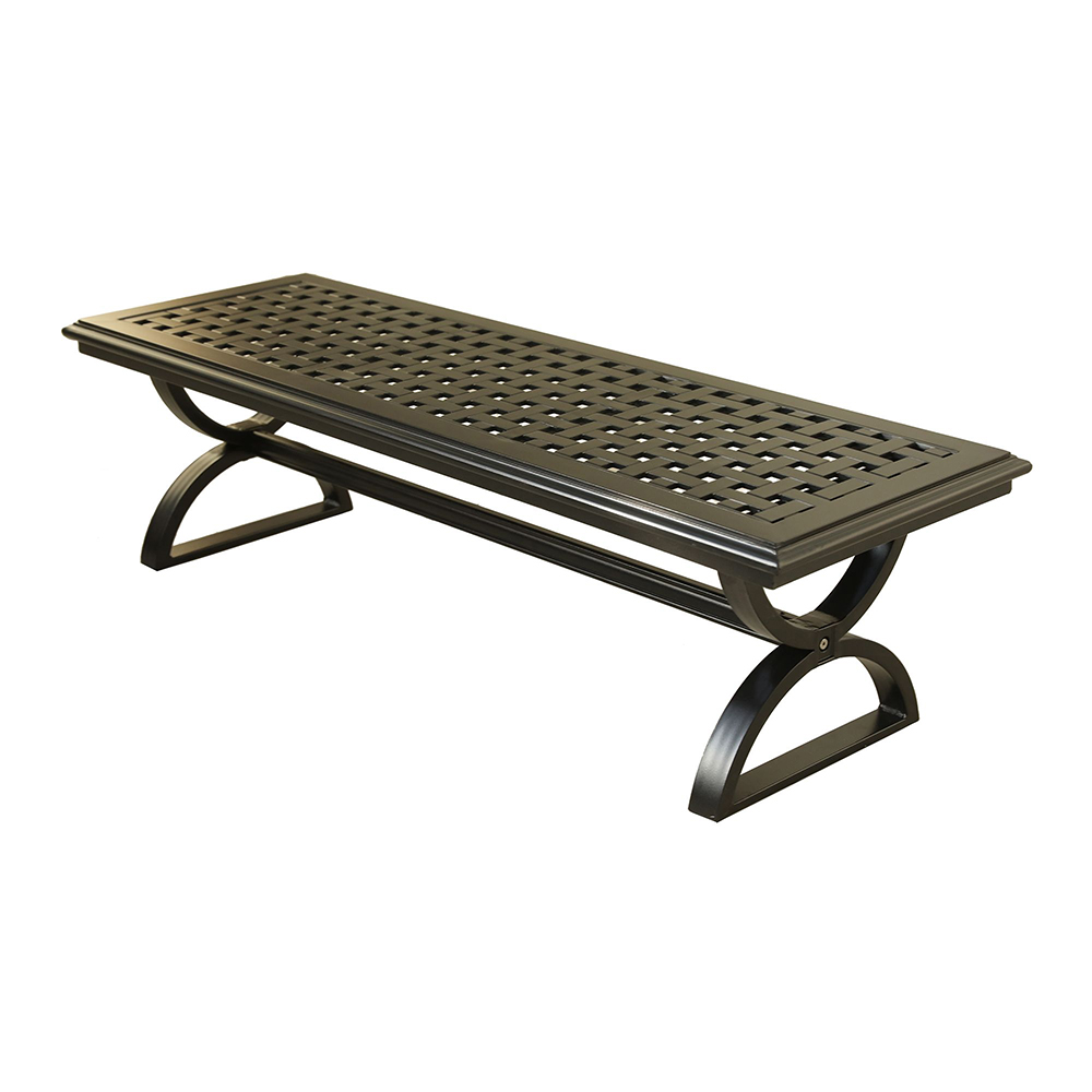 Dining Bench, Cast Silver