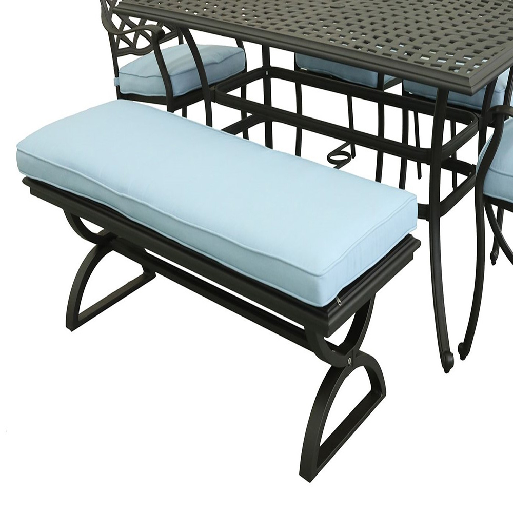 Dining Bench, Blue