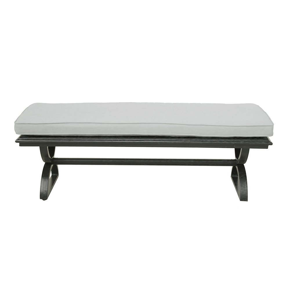 Dining Bench, Cast Silver
