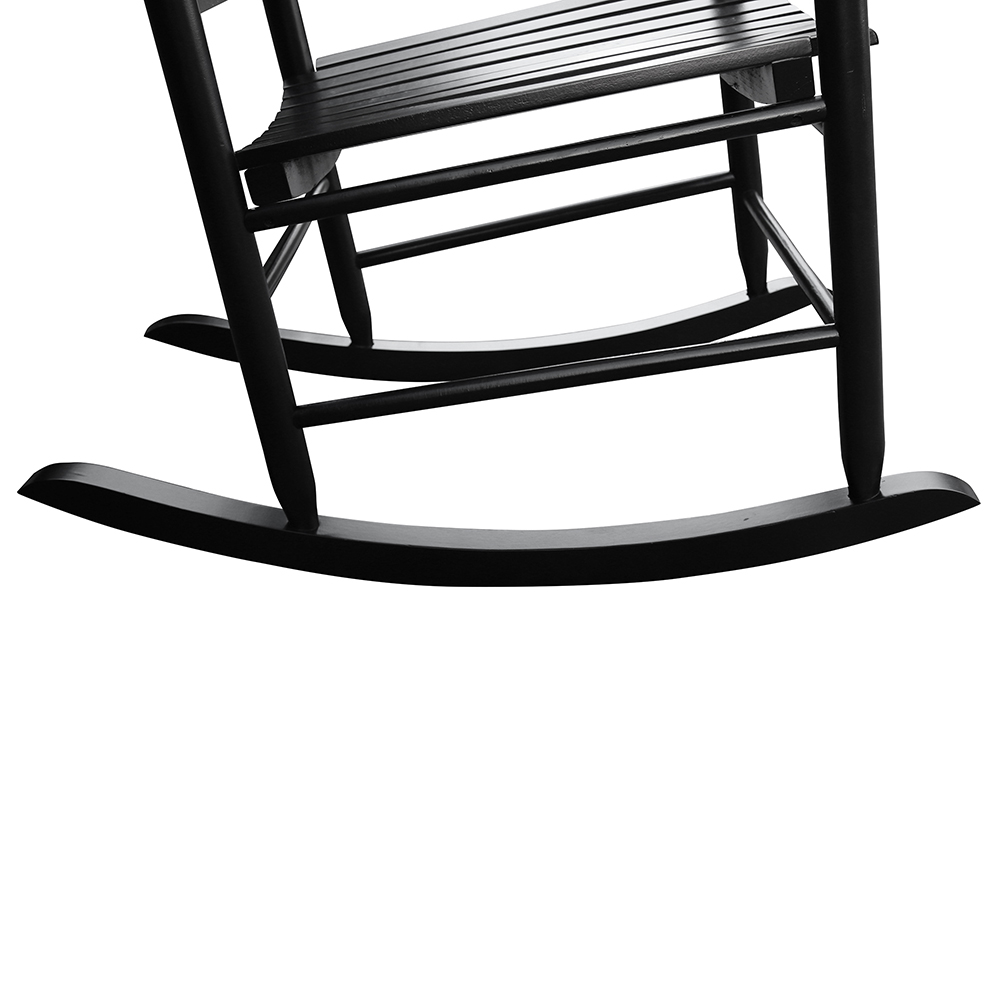 wooden porch rocker chair BLACK
