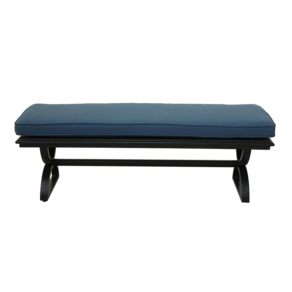 Dining Bench, Sapphire Blue