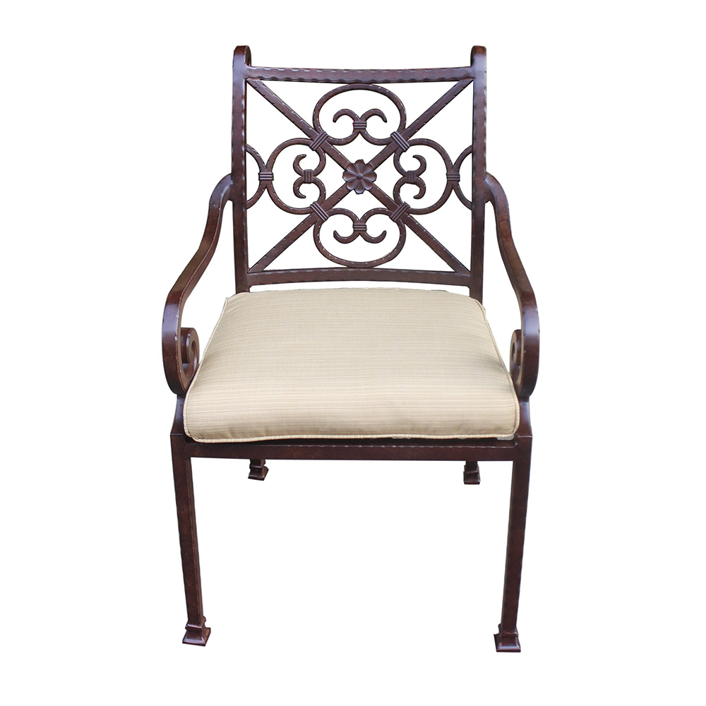Arm chair, Beige, Set of 2
