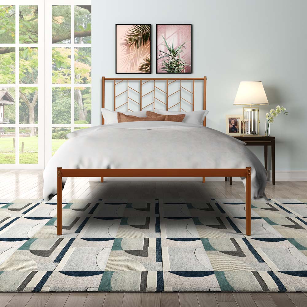 Vintage Look Twin Metal Bed Frame