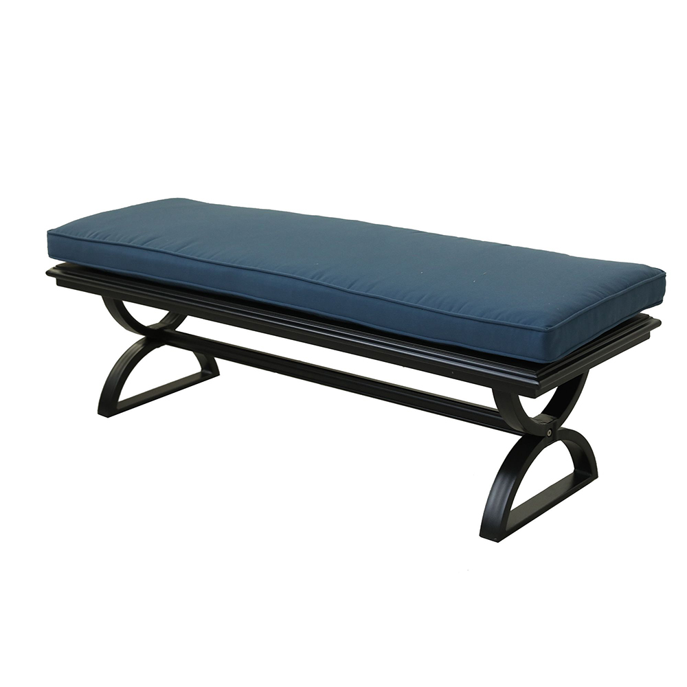 Dining Bench, Sapphire Blue