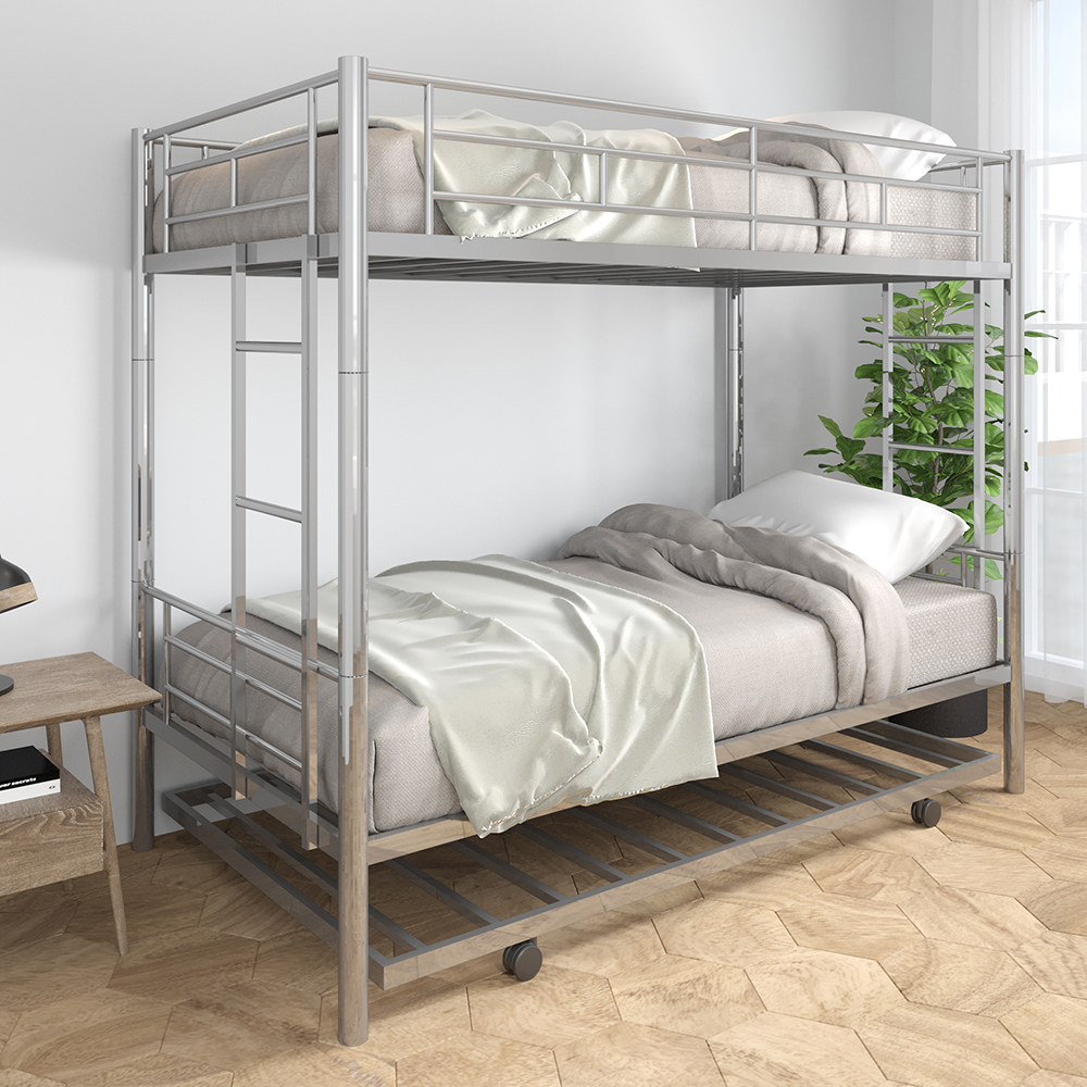 Twin over twin bunk bed with trundle