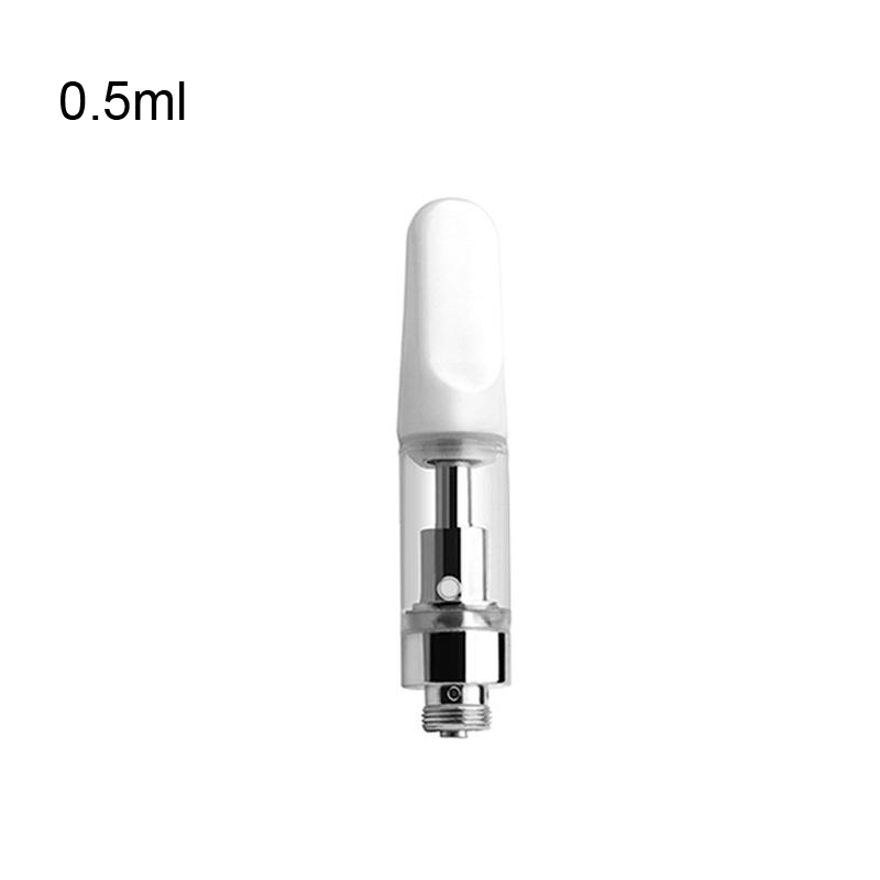 Vape Pen Cartridges Oil capacity 0.5ml 1ml Pyrex Glass Tank Ceramic Coil Vaporizer Atomizer 510 Thread Battery E Cigarette - levipo
