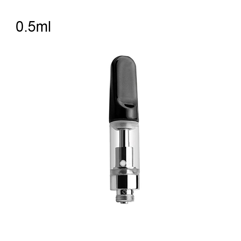 Vape Pen Cartridges Oil capacity 0.5ml 1ml Pyrex Glass Tank Ceramic Coil Vaporizer Atomizer 510 Thread Battery E Cigarette - levipo