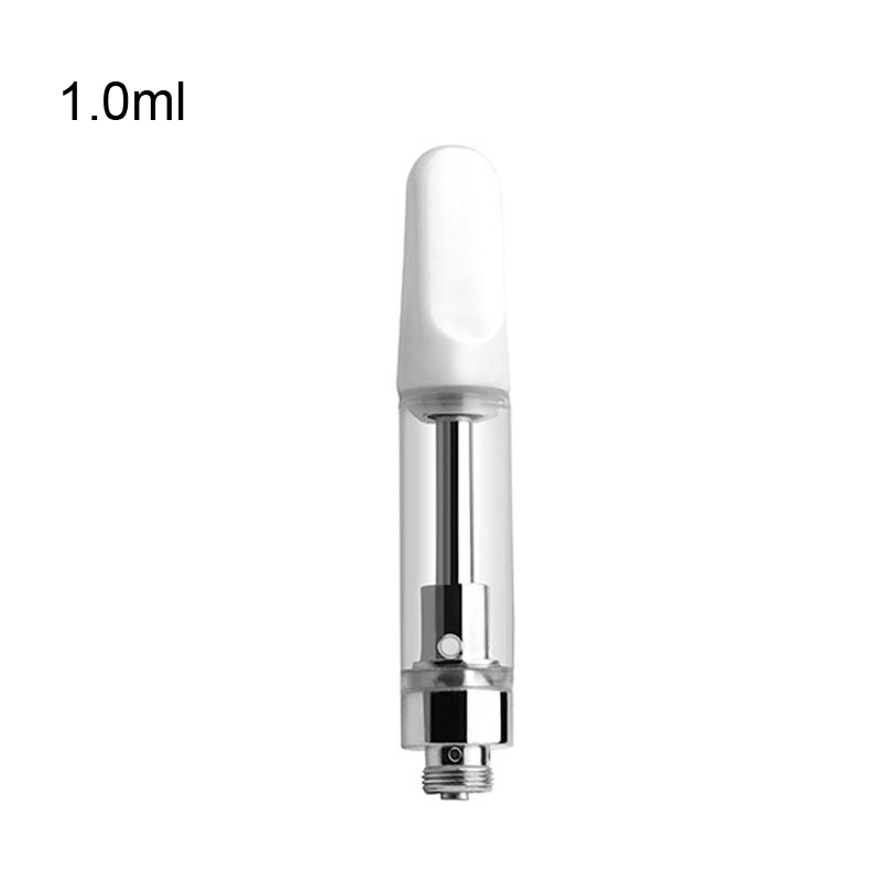 Vape Pen Cartridges Oil capacity 0.5ml 1ml Pyrex Glass Tank Ceramic Coil Vaporizer Atomizer 510 Thread Battery E Cigarette - levipo