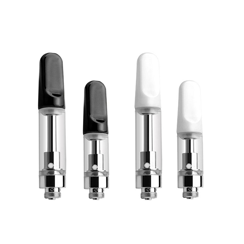 Vape Pen Cartridges Oil capacity 0.5ml 1ml Pyrex Glass Tank Ceramic Coil Vaporizer Atomizer 510 Thread Battery E Cigarette - levipo