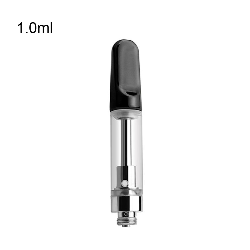 Vape Pen Cartridges Oil capacity 0.5ml 1ml Pyrex Glass Tank Ceramic Coil Vaporizer Atomizer 510 Thread Battery E Cigarette - levipo