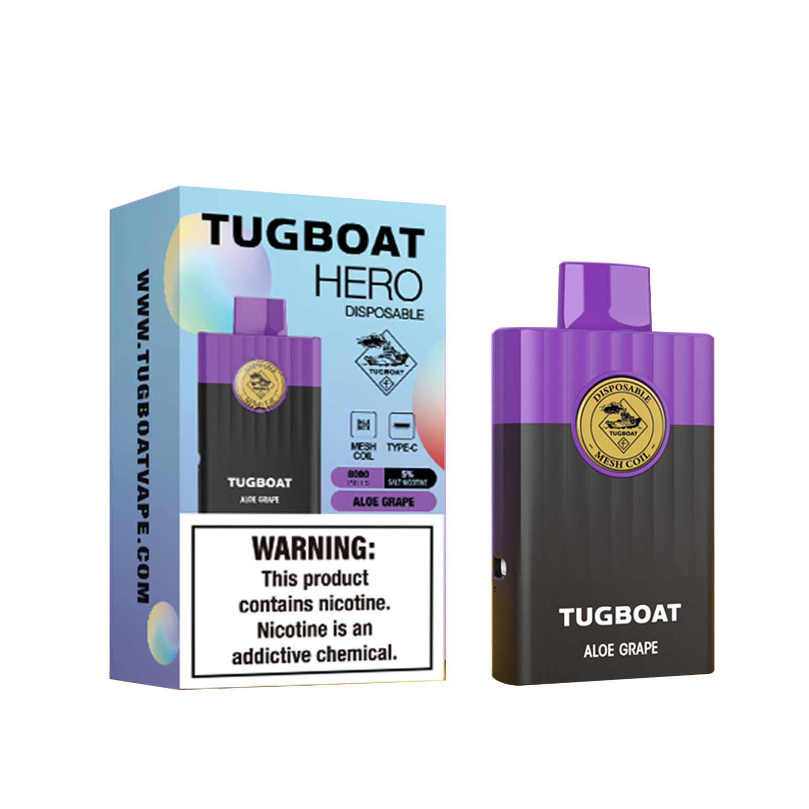 TUGBOAT HERO 8000 puffs all flavors - levipo