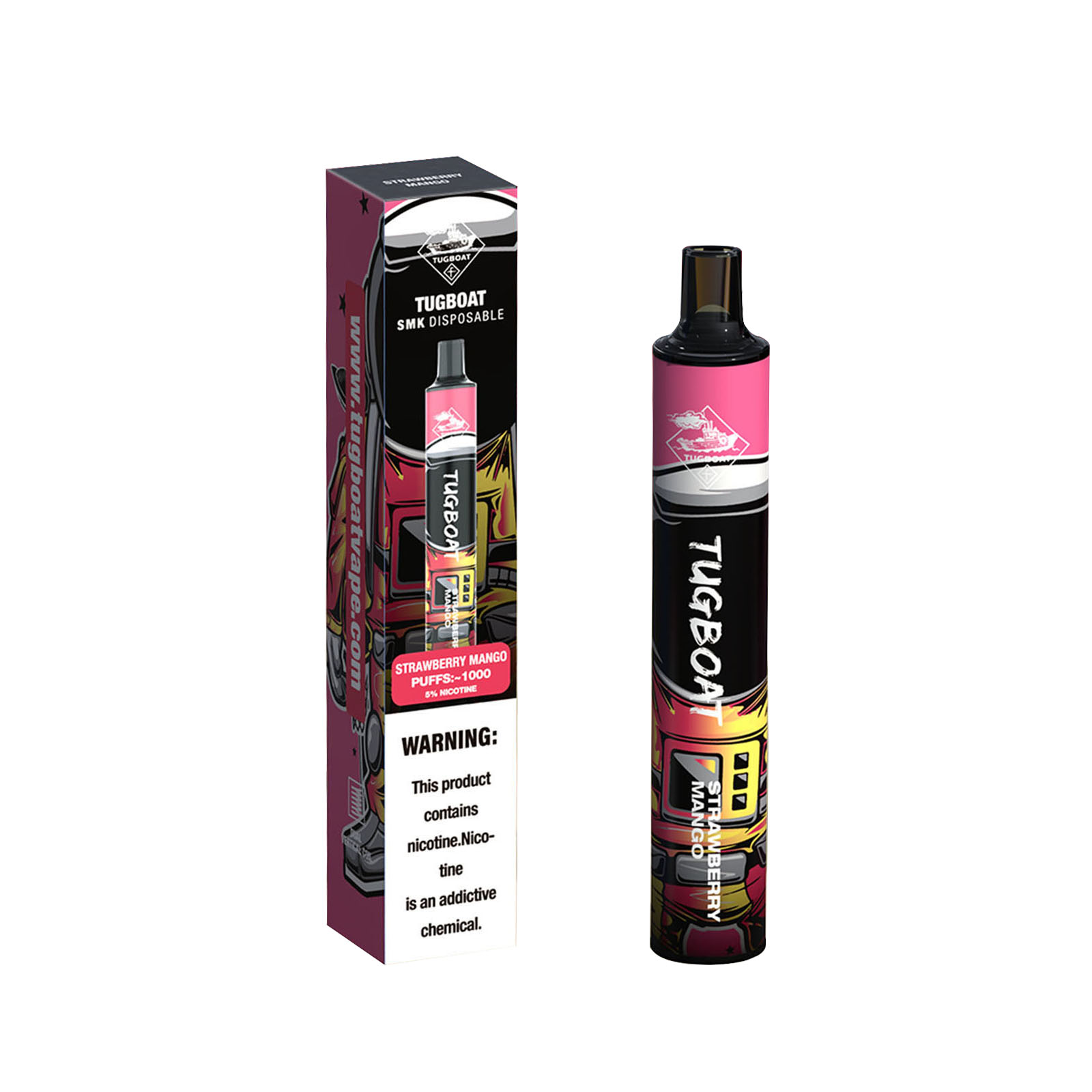 TUGBOAT SMK 1000 puffs all flavors - levipo