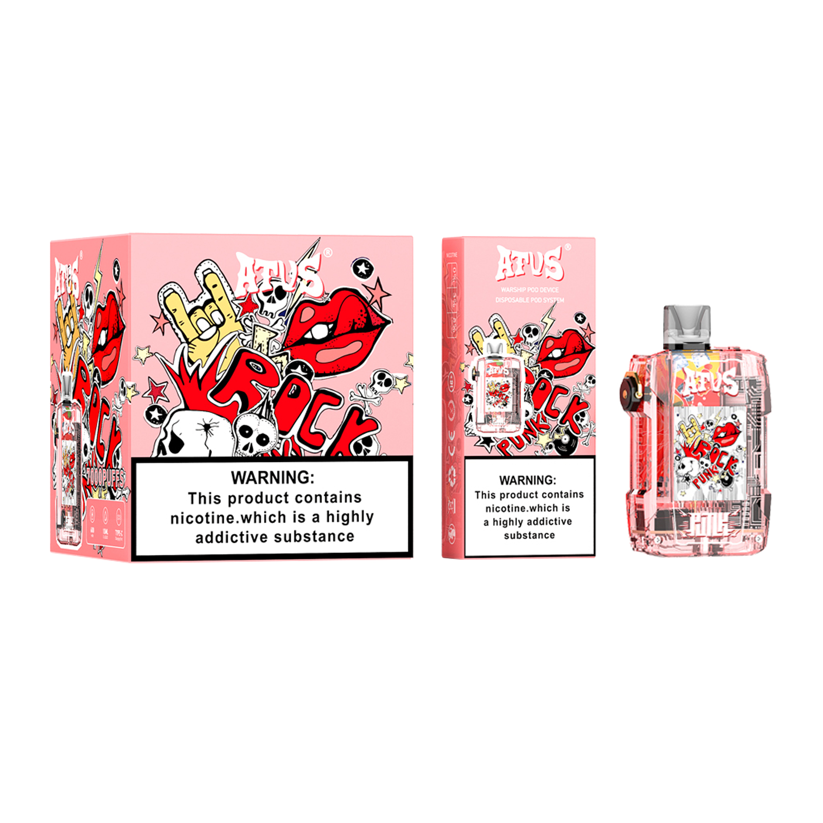 ATVS 7000 puffs all flavors Replaceble pod kit - levipo