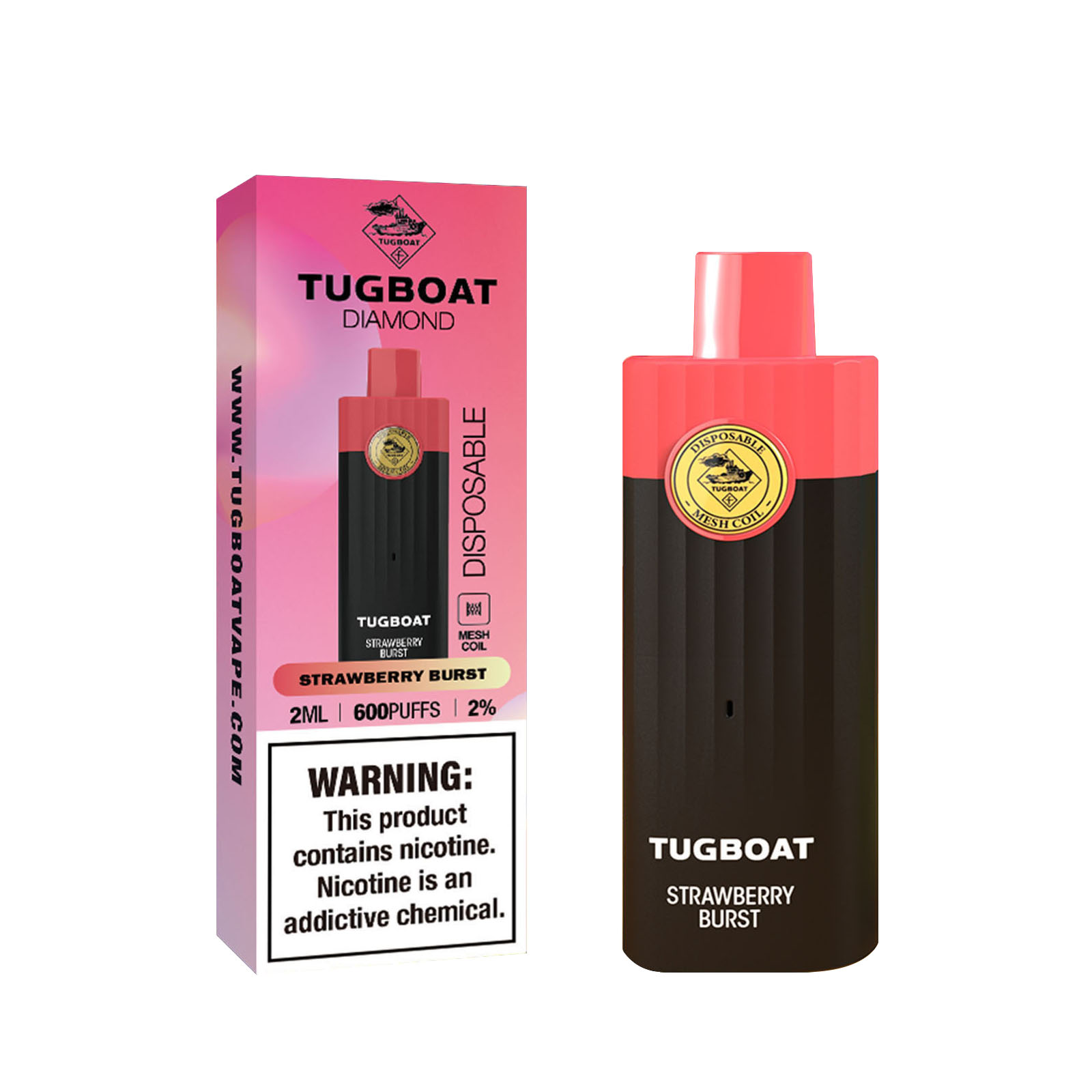 TUGBOAT DIAMOND 600 puffs all flavors - levipo