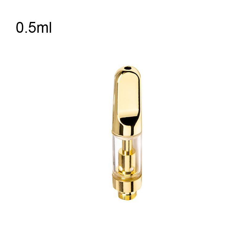 Vape Pen Cartridges Oil capacity 0.5ml 1ml Pyrex Glass Tank Ceramic Coil Vaporizer Atomizer 510 Thread Battery E Cigarette - levipo