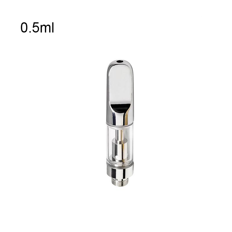 Vape Pen Cartridges Oil capacity 0.5ml 1ml Pyrex Glass Tank Ceramic Coil Vaporizer Atomizer 510 Thread Battery E Cigarette - levipo
