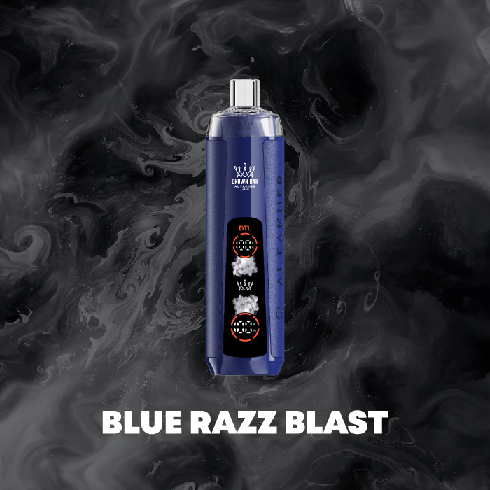 AL FAKHER CROWN BAR 8000 CRYSTAL  Nicotine 5% Battery level display Oil level display all flavors - levipo