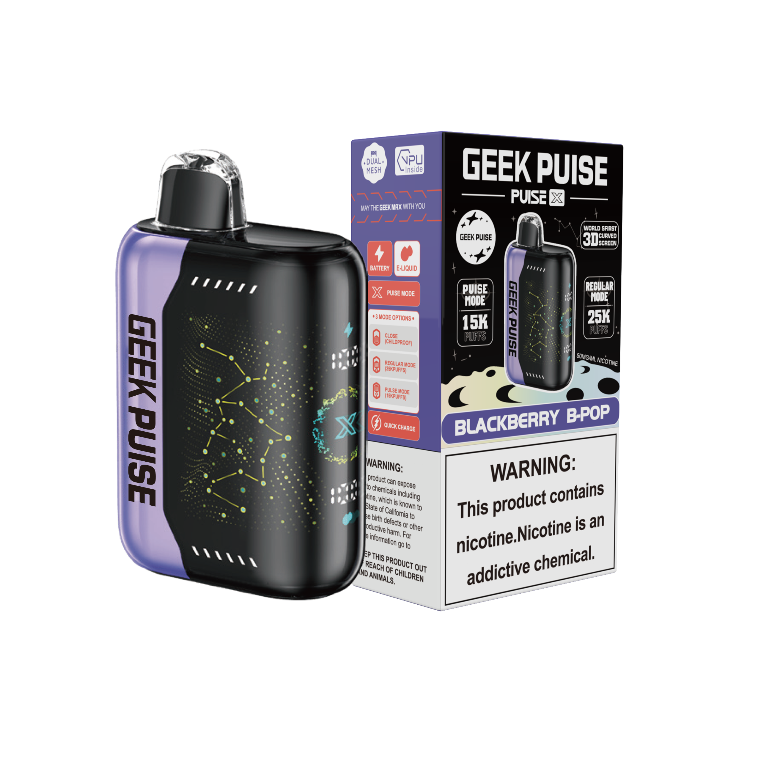 GEEK PUISE 15000Puffs & 30000Puffs disposable vape all flavors - levipo
