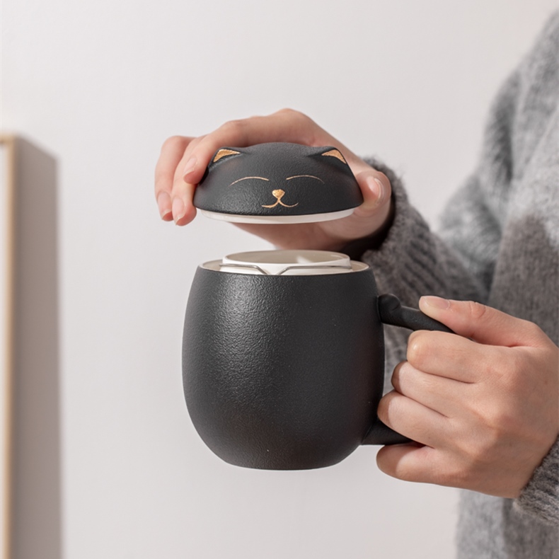 Lucky Cat Coffee & Tea Mug