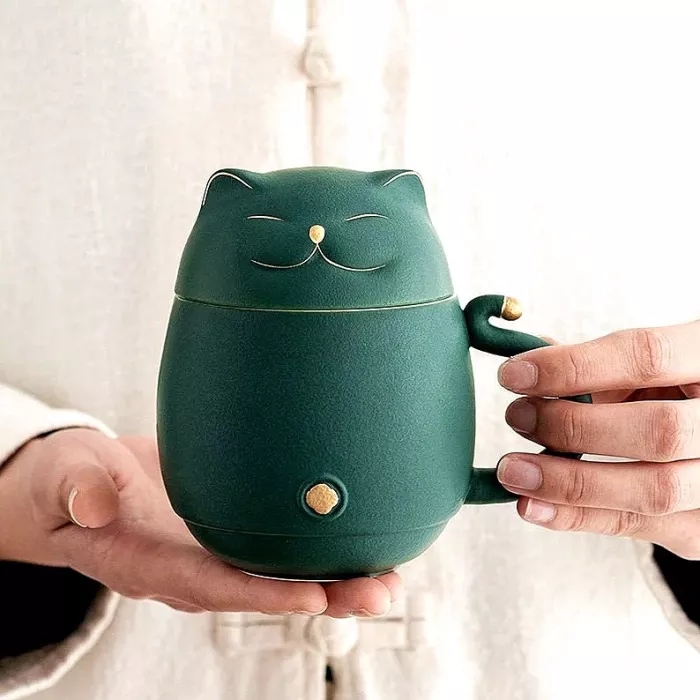 Lucky Cat Coffee & Tea Mug