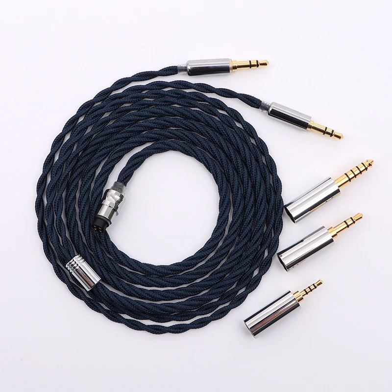 ivipQ-221 Japan Imported High-purity Litz 7N OCC + Palladium Plating On Alloy Copper Modular Plug Headphone Upgrade Cable