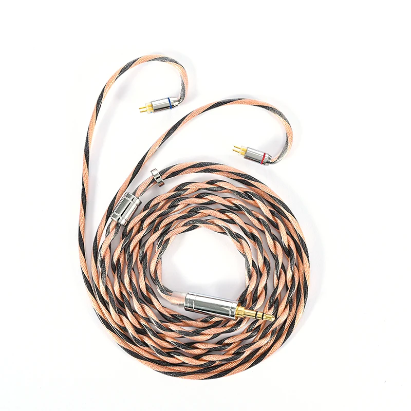 ivipQ 2-Core 5N LITZ Silver-Plated Coaxial Cable Replacement Headset Upgrade Cable 3.5/2.5mm/4.4mm Plug Replace Audio Cable