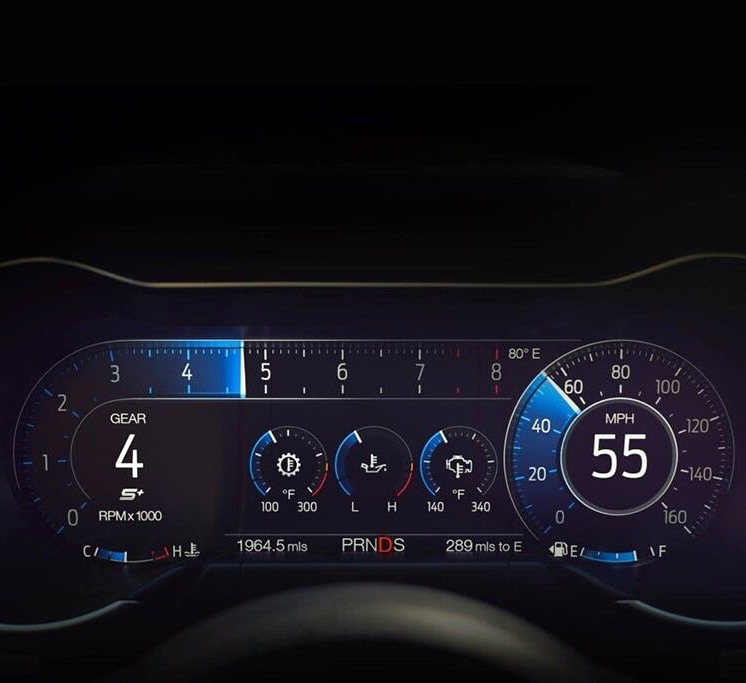 Mustang OEM Digital Cluster Upgrade Kit Pre-Programmed for 2015-2022 Plug and Play