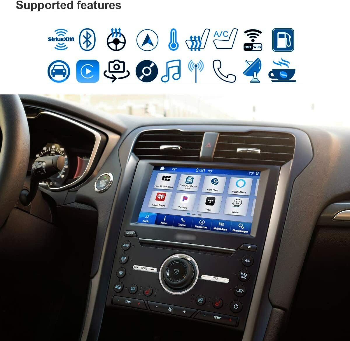 Universal Ford Lincoln SYNC 2 to SYNC 3 Upgrade Kit 3.4 with Navi