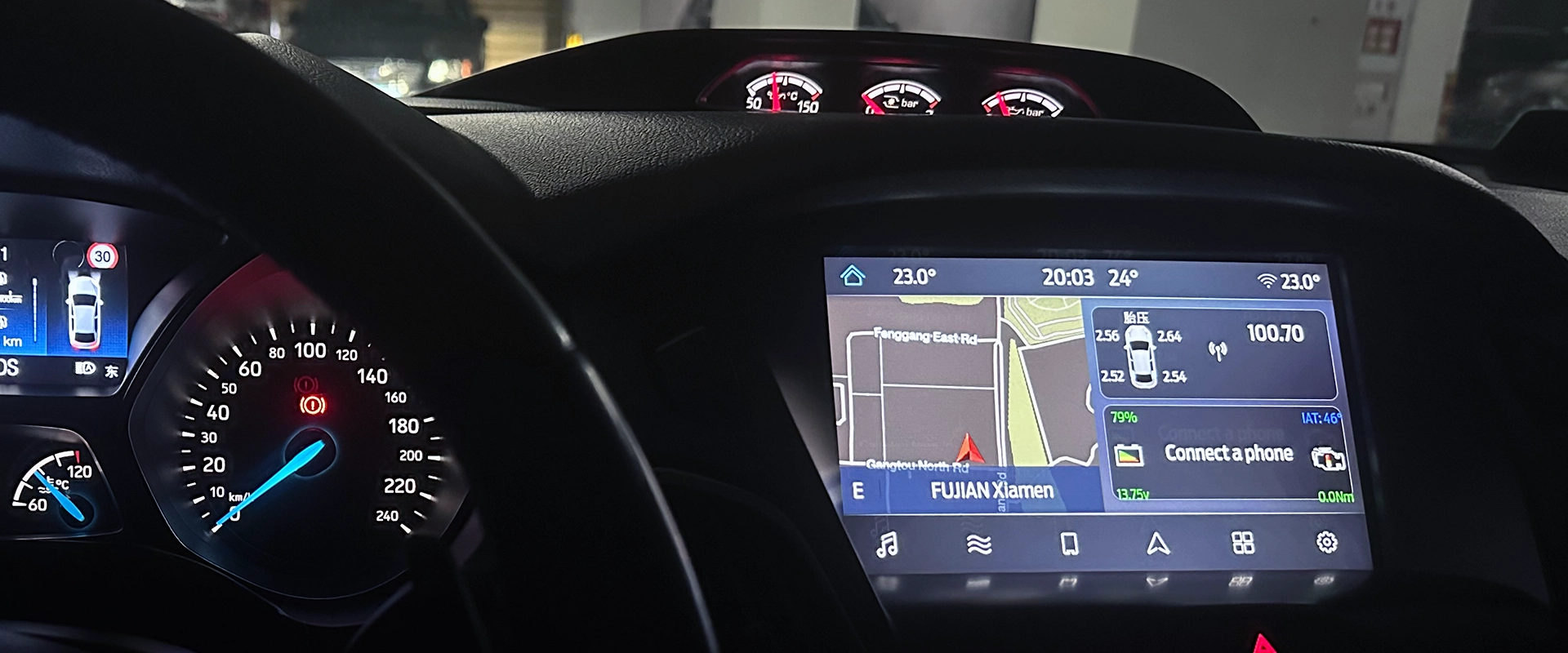 Ford Focus Tire Pressure Real Time Show TPMS