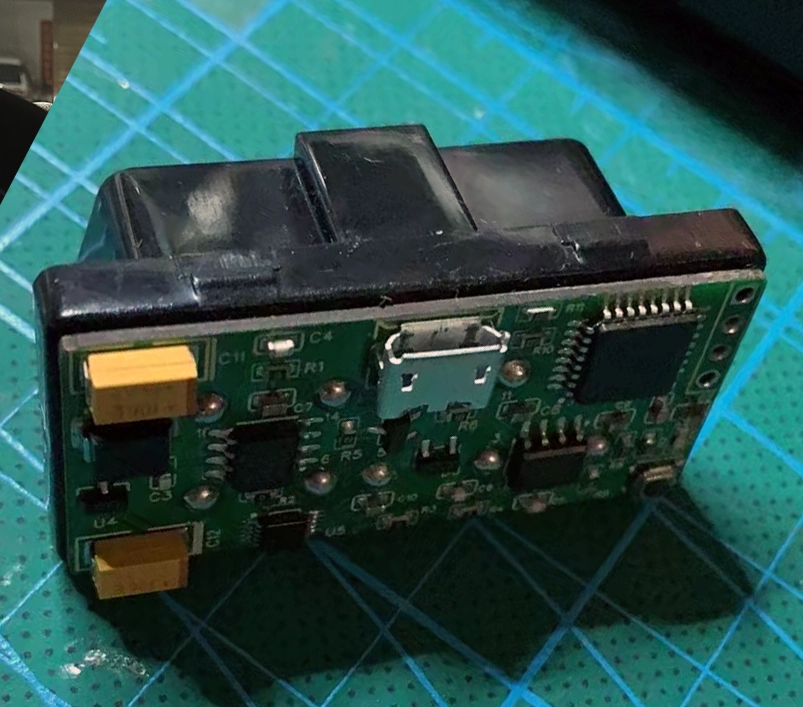 Details of the Ford Focus TPMS OBD Mods box