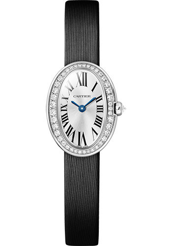 CARTIER Baignoire 18K White Gold & Diamonds Ladies Watch, WJBA0026