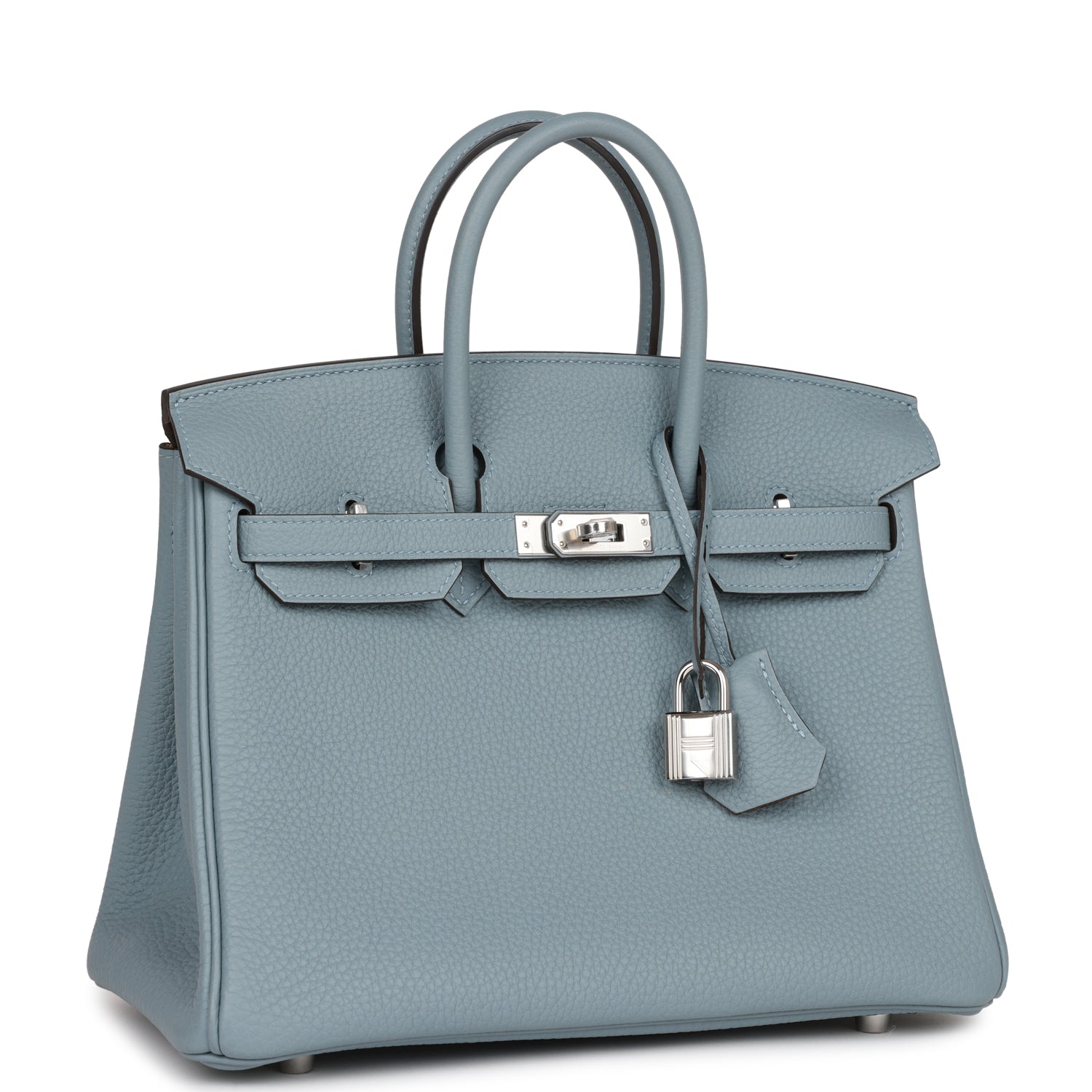Hermès Birkin 25 Bleu Lin Verso Togo Palladium Hardware