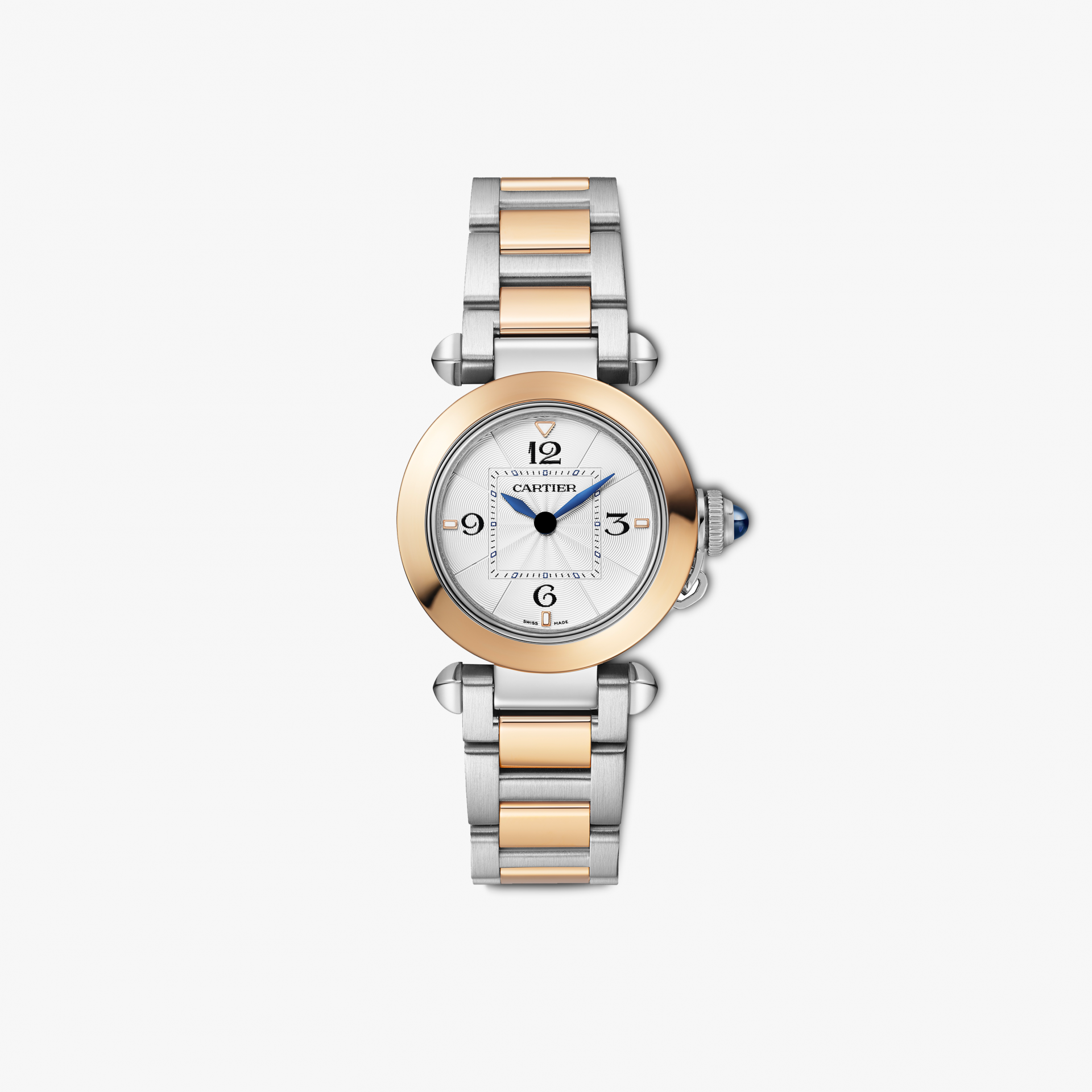 CARTIER Pasha 30 mm Stainless steel & Rose Gold Ladys Watch, W2PA0007