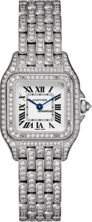 CARTIER Panthre 18K White Gold & Diamonds Ladies Watch, HPI01129