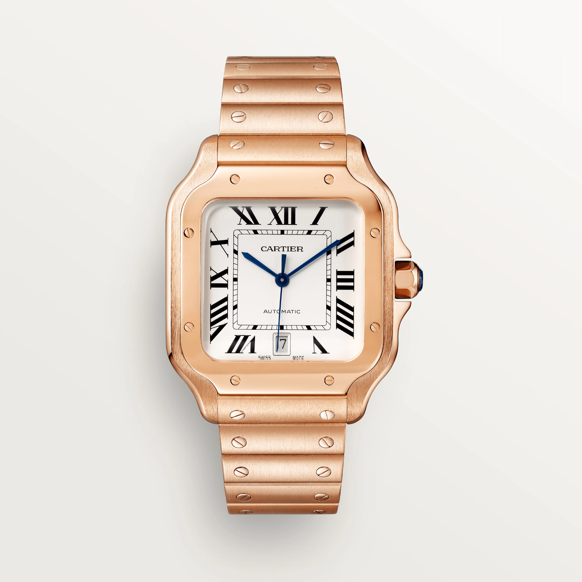 CARTIER Santos Rose Gold Mens Watch, WGSA0018
