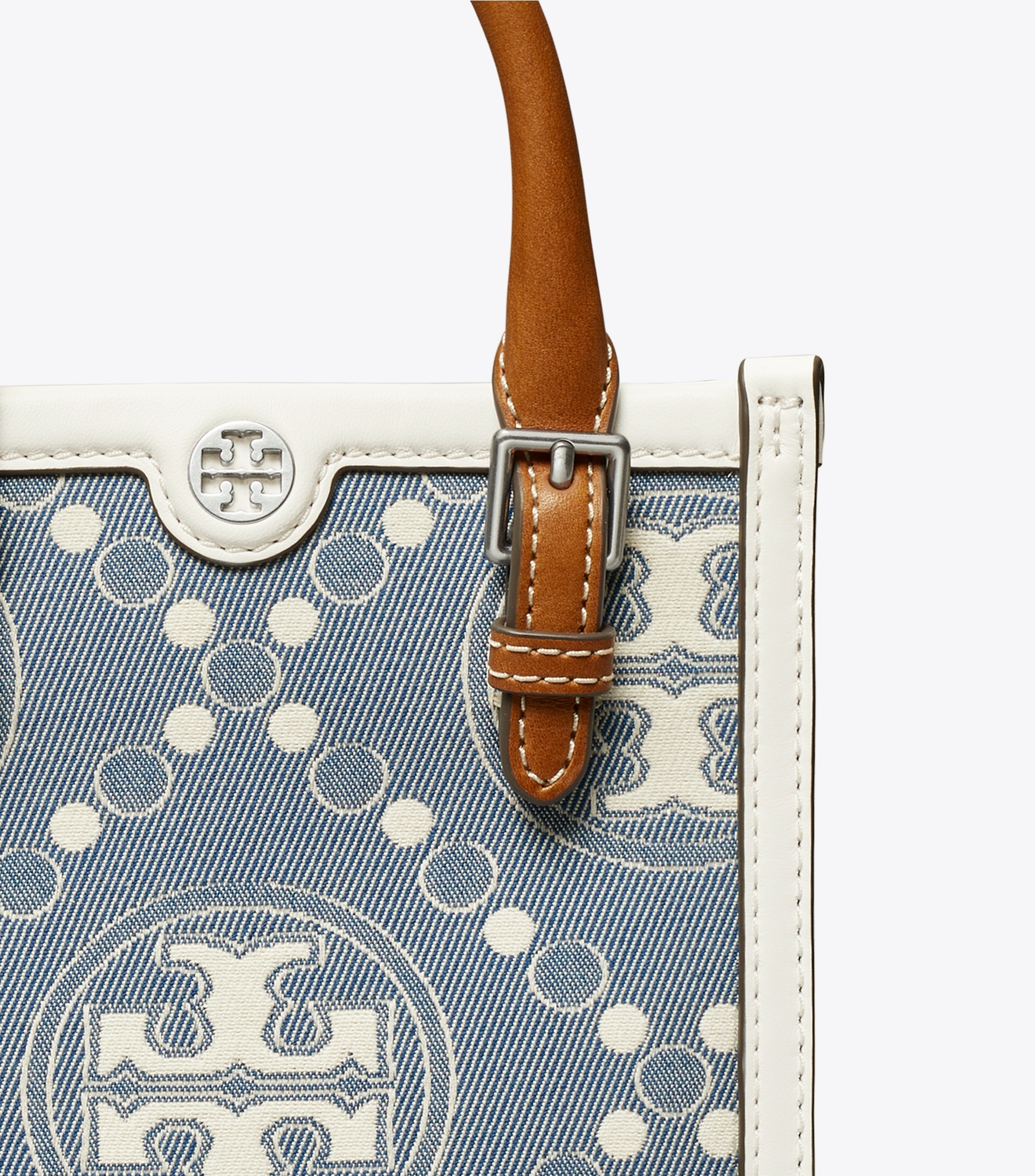 MINI T MONOGRAM DENIM TOTE